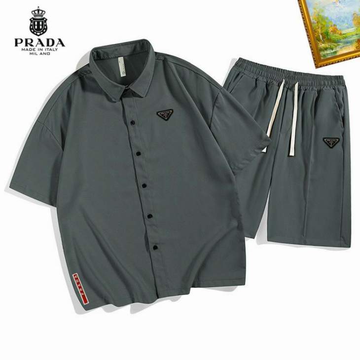 Picture of Prada Shirt Pant Suits _SKUPradaM-3XL25tn10424305